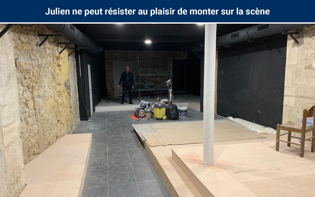 Fin des travaux du théâtre L'Oriflamme à Avignon, 3-5 rue du Portail Matheron